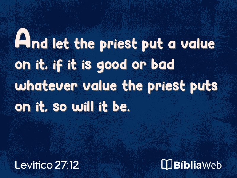 Levítico 27:12 em imagem para compartilhar