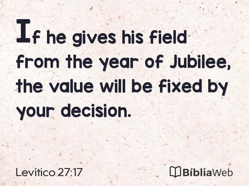 Levítico 27:17 em imagem para compartilhar