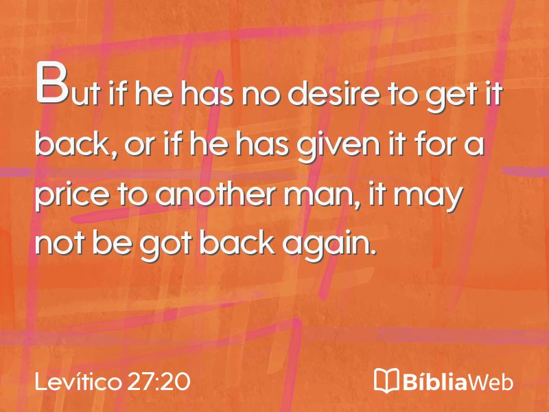 Levítico 27:20 em imagem para compartilhar