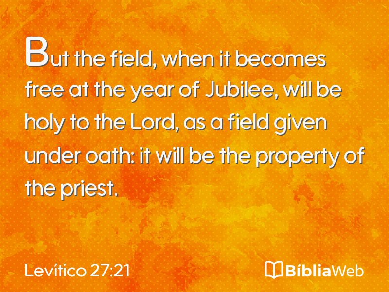 Levítico 27:21 em imagem para compartilhar