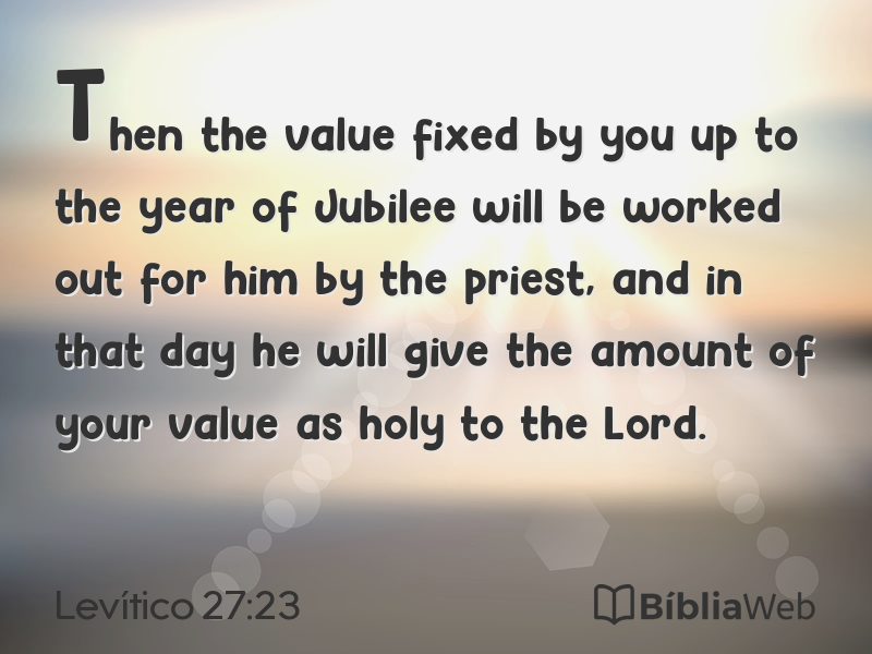 Levítico 27:23 em imagem para compartilhar