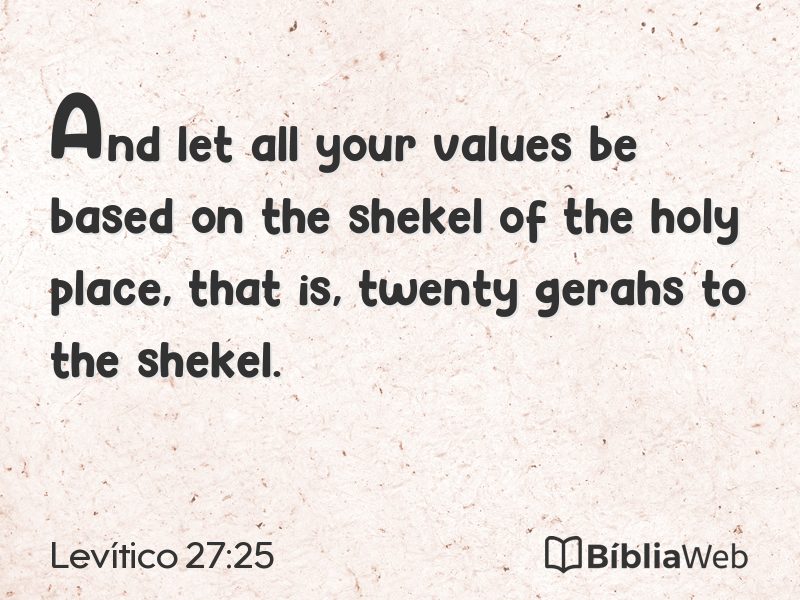 Levítico 27:25 em imagem para compartilhar