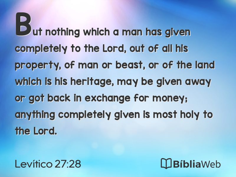 Levítico 27:28 em imagem para compartilhar