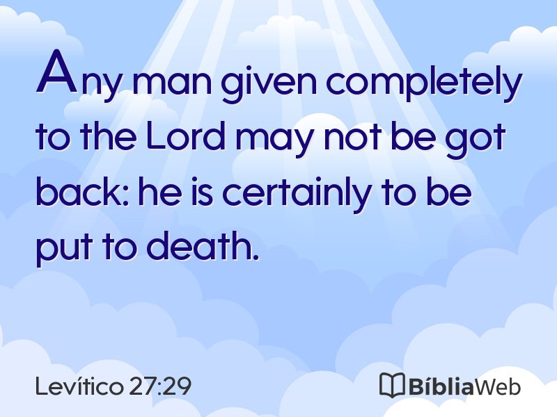 Levítico 27:29 em imagem para compartilhar