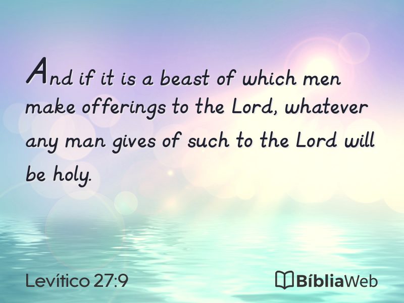 Levítico 27:9 em imagem para compartilhar