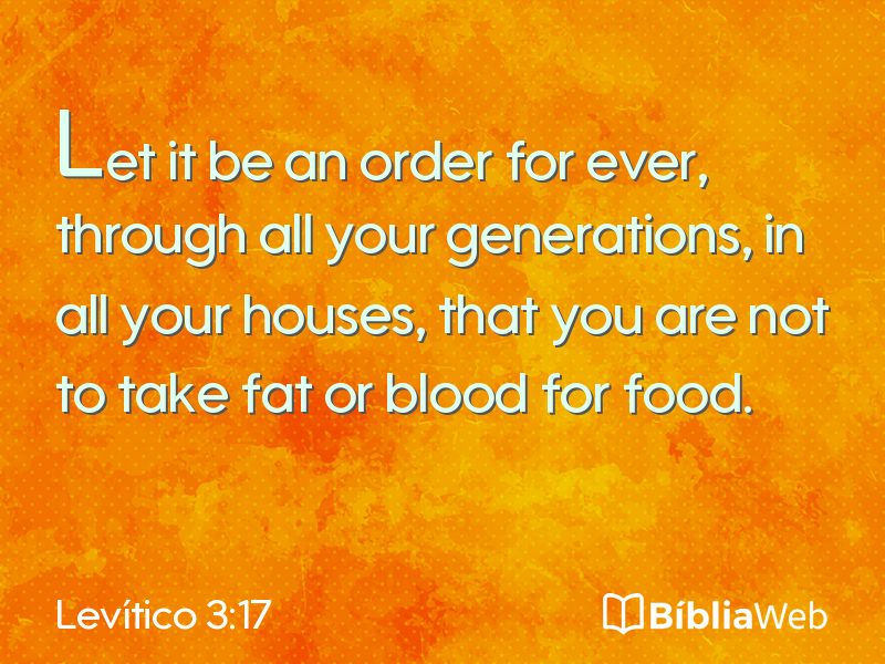 Levítico 3:17 em imagem para compartilhar
