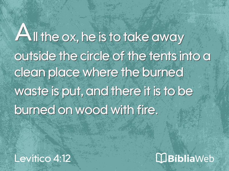Levítico 4:12 em imagem para compartilhar