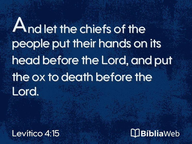Levítico 4:15 em imagem para compartilhar