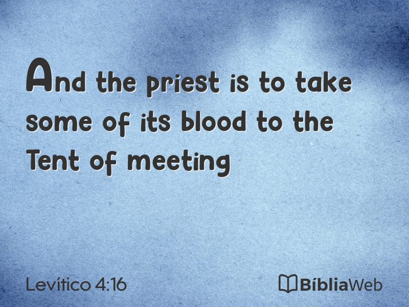 Levítico 4:16 em imagem para compartilhar