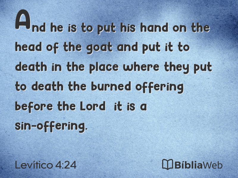Levítico 4:24 em imagem para compartilhar