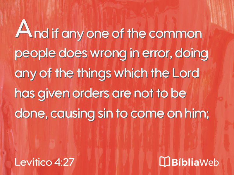 Levítico 4:27 em imagem para compartilhar
