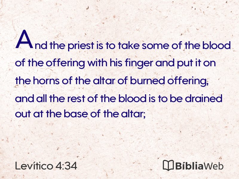 Levítico 4:34 em imagem para compartilhar