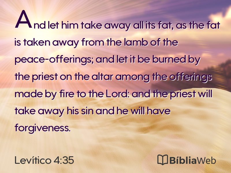 Levítico 4:35 em imagem para compartilhar