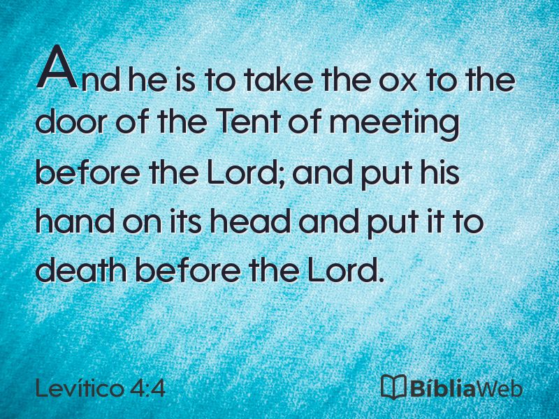 Levítico 4:4 em imagem para compartilhar