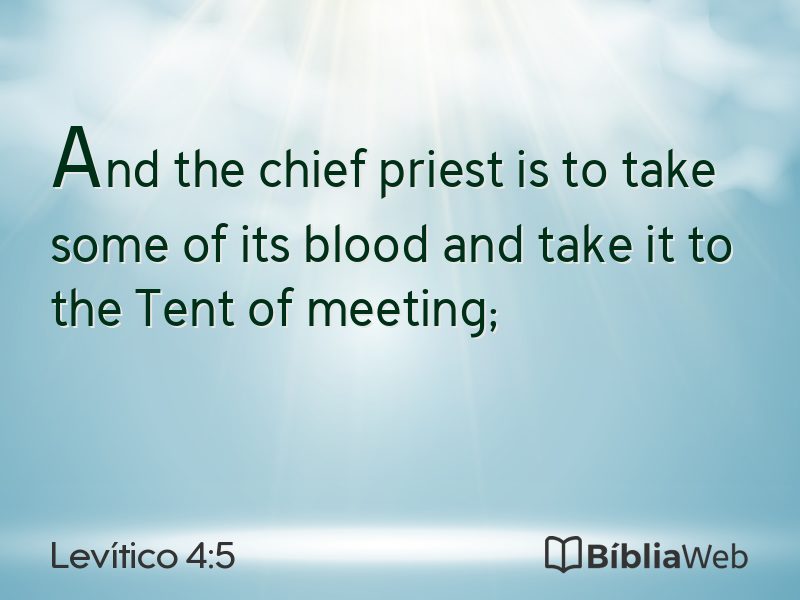 Levítico 4:5 em imagem para compartilhar