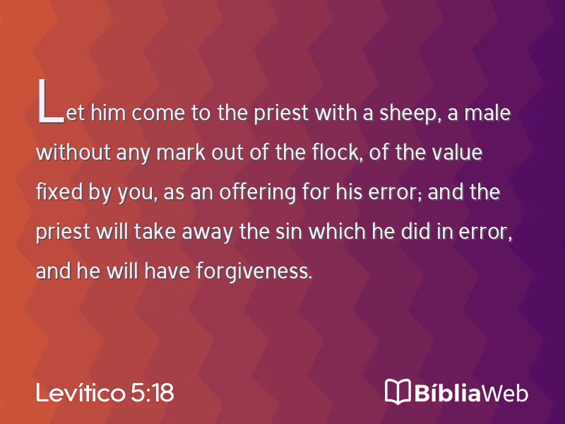 Levítico 5:18 em imagem para compartilhar