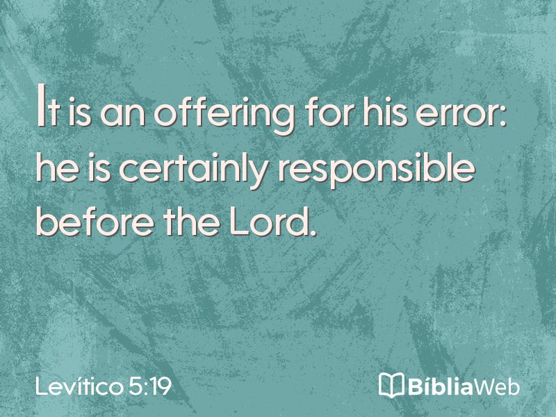 Levítico 5:19 em imagem para compartilhar