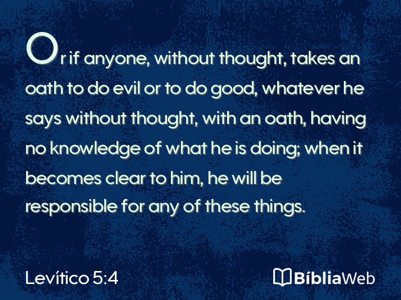 Levítico 5:4 em imagem para compartilhar