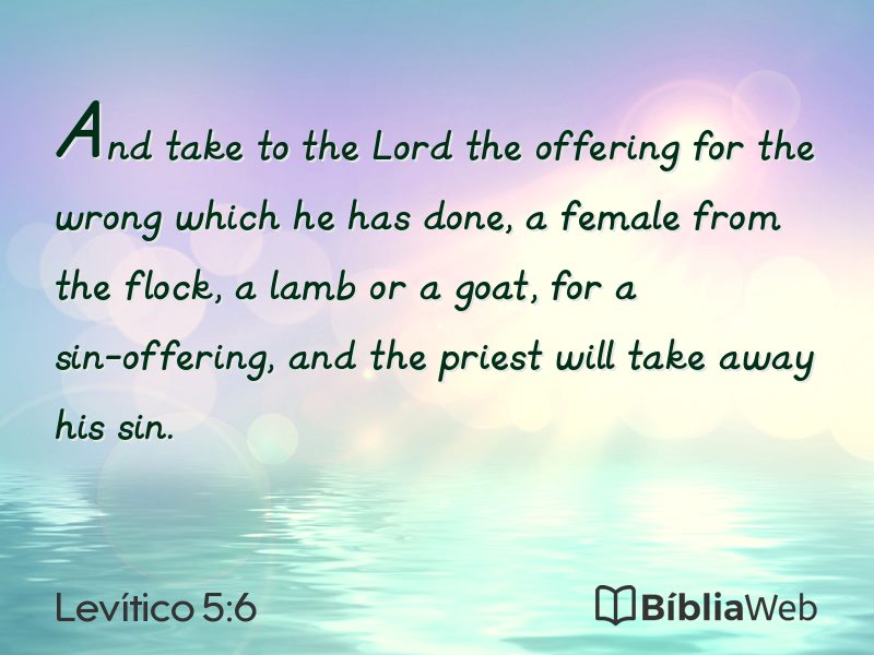 Levítico 5:6 em imagem para compartilhar