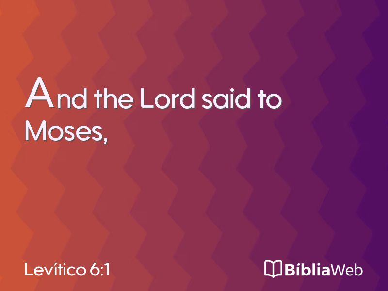 Levítico 6:1 em imagem para compartilhar