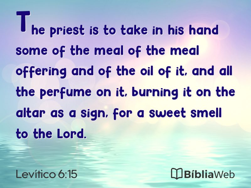 Levítico 6:15 em imagem para compartilhar