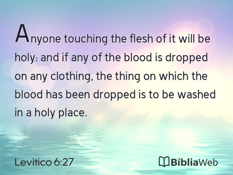 Levítico 6:27 em imagem para compartilhar
