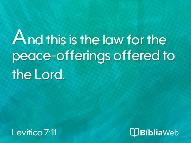 Levítico 7:11 em imagem para compartilhar