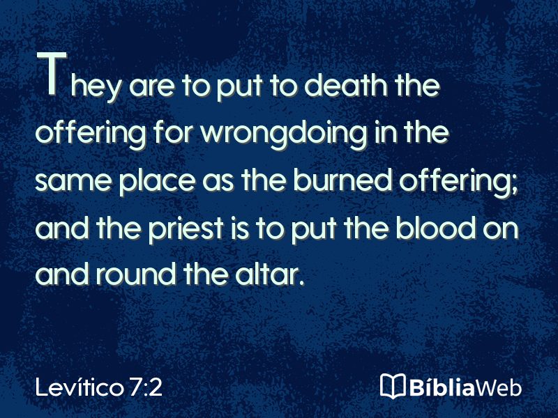 Levítico 7:2 em imagem para compartilhar
