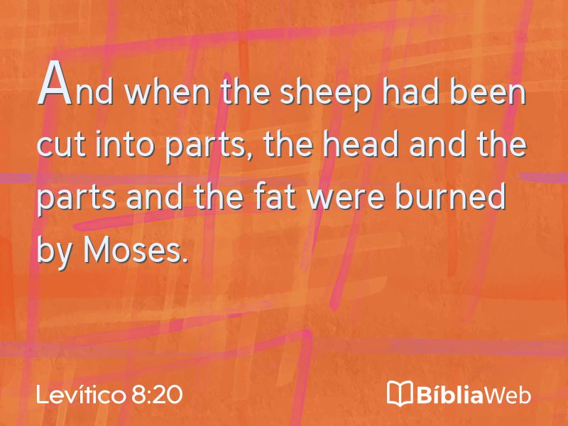 Levítico 8:20 em imagem para compartilhar