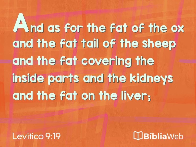 Levítico 9:19 em imagem para compartilhar
