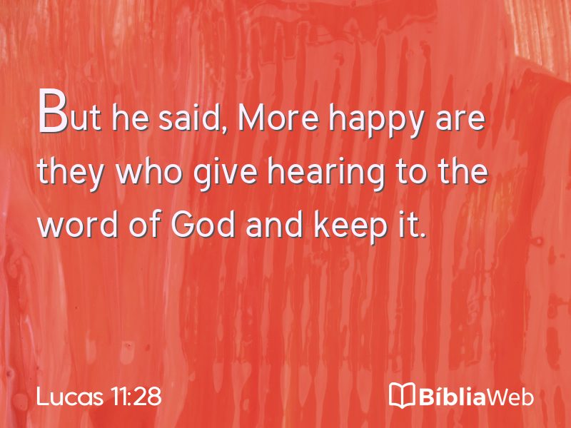 Lucas 11:28 em imagem para compartilhar