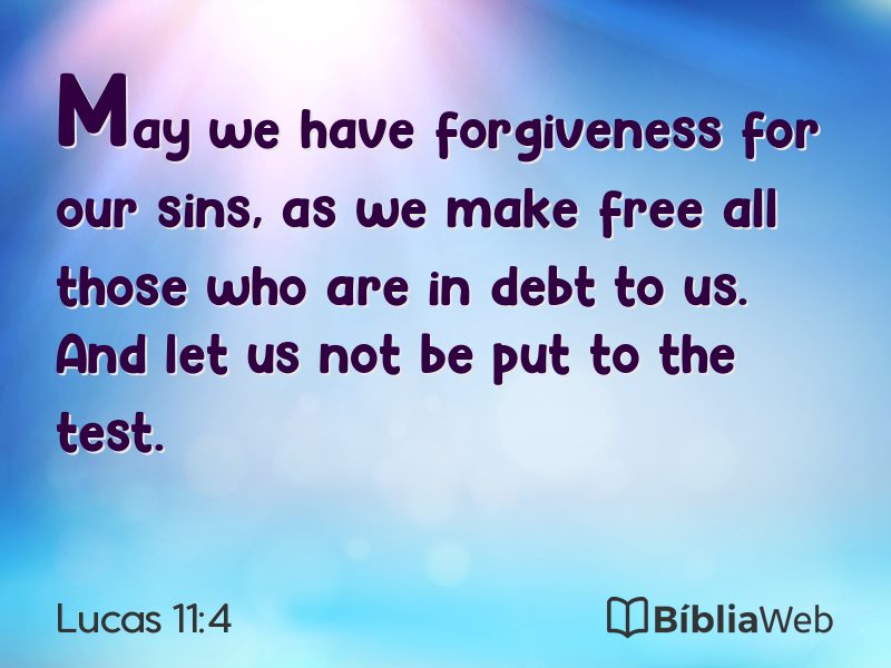 Lucas 11:4 em imagem para compartilhar