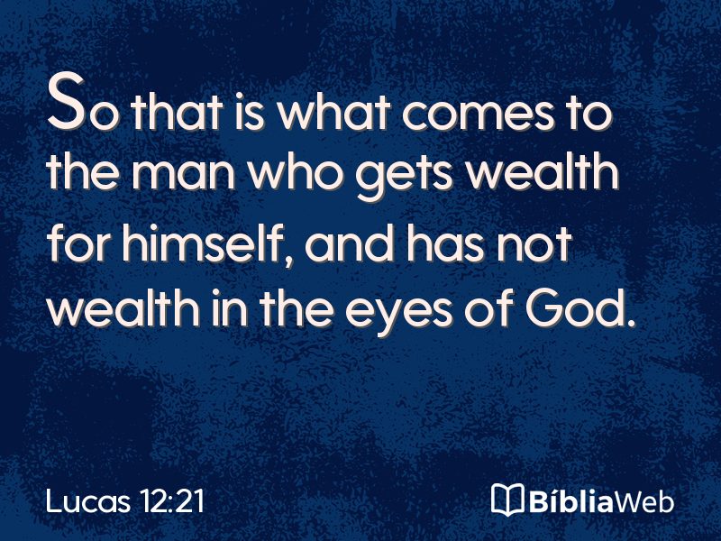 Lucas 12:21 em imagem para compartilhar
