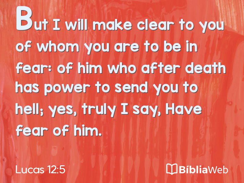 Lucas 12:5 em imagem para compartilhar