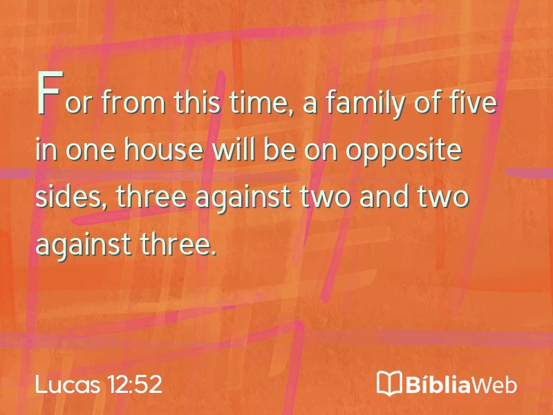 Lucas 12:52 em imagem para compartilhar