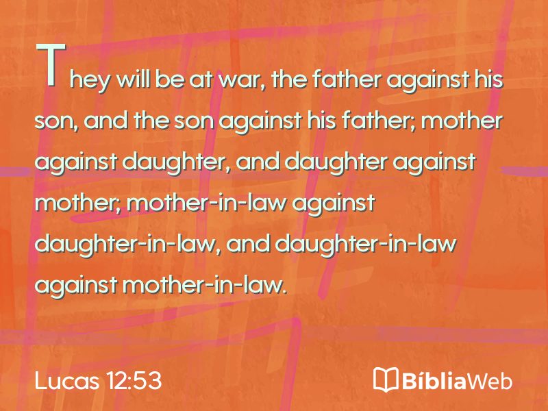 Lucas 12:53 em imagem para compartilhar