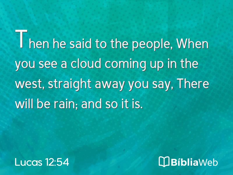 Lucas 12:54 em imagem para compartilhar