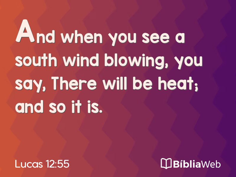 Lucas 12:55 em imagem para compartilhar