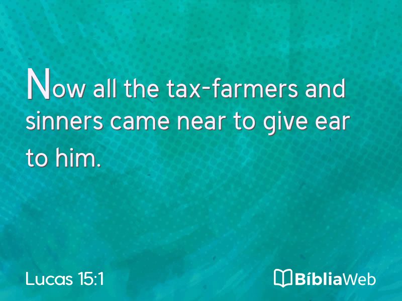 Lucas 15:1 em imagem para compartilhar
