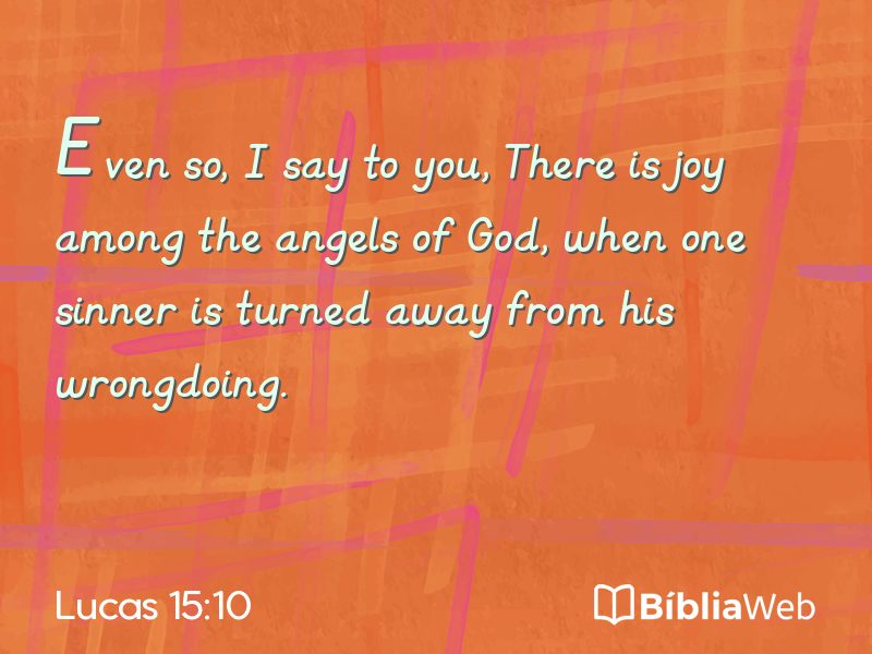 Lucas 15:10 em imagem para compartilhar