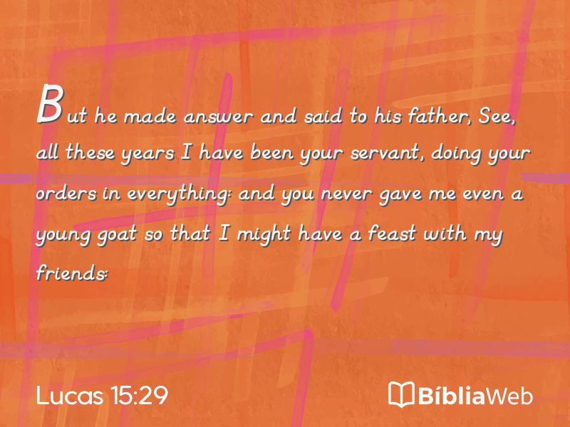 Lucas 15:29 em imagem para compartilhar