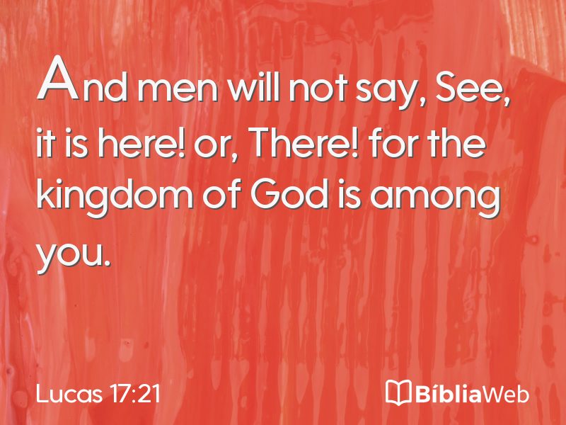 Lucas 17:21 em imagem para compartilhar