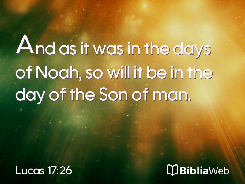 Lucas 17:26 em imagem para compartilhar