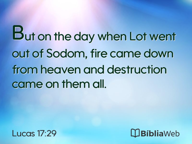 Lucas 17:29 em imagem para compartilhar