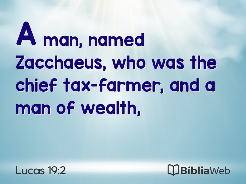 Lucas 19:2 em imagem para compartilhar