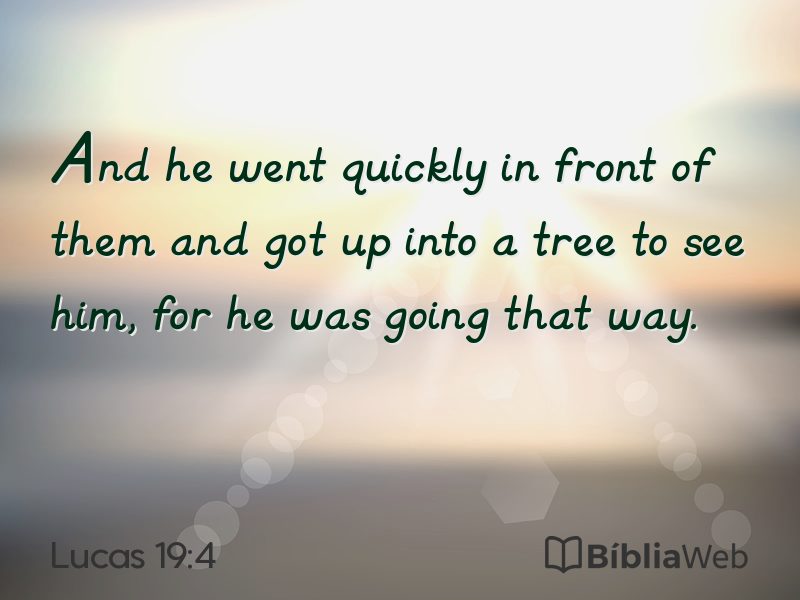 Lucas 19:4 em imagem para compartilhar