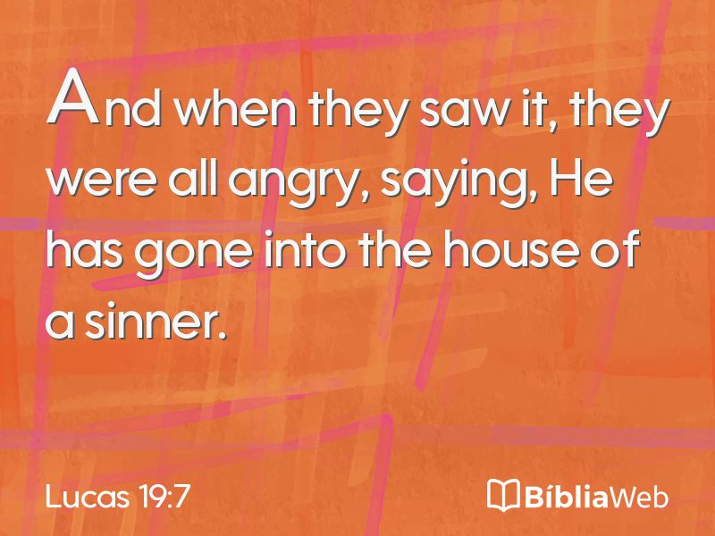 Lucas 19:7 em imagem para compartilhar