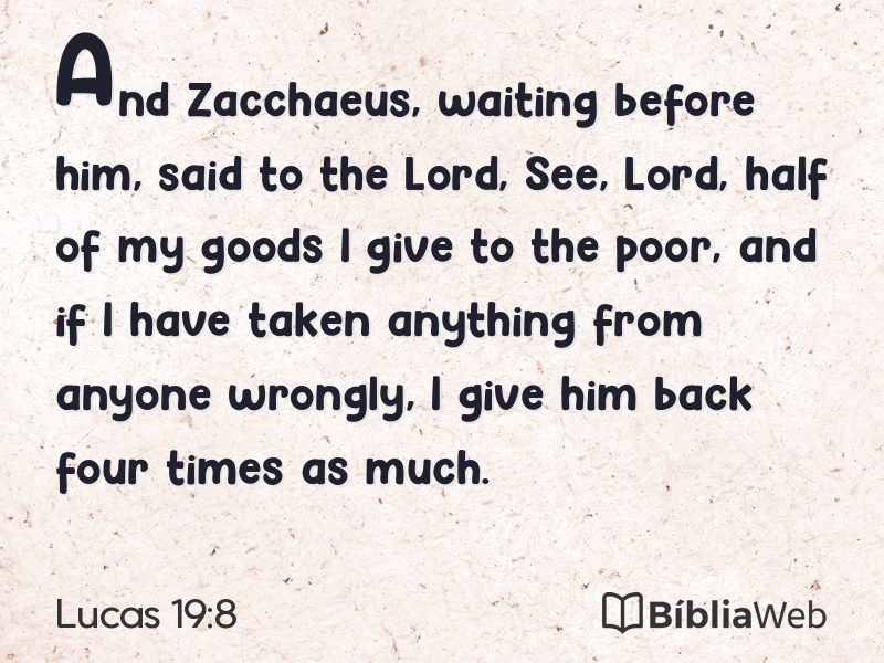 Lucas 19:8 em imagem para compartilhar