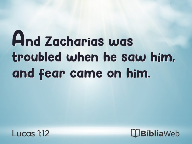 Lucas 1:12 em imagem para compartilhar