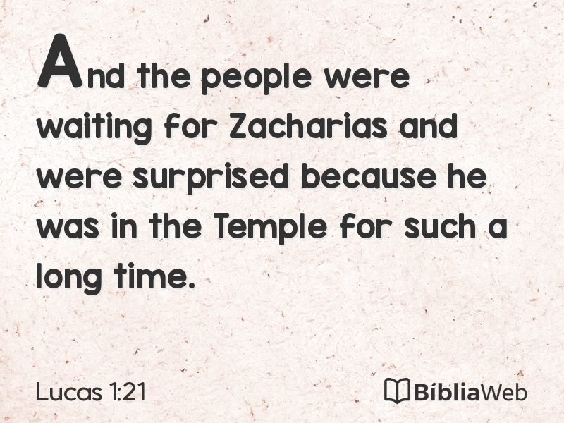 Lucas 1:21 em imagem para compartilhar
